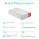 Portronics Tork 10050mAh White & Red USB Power Bank with Original LG Cells, POR 619