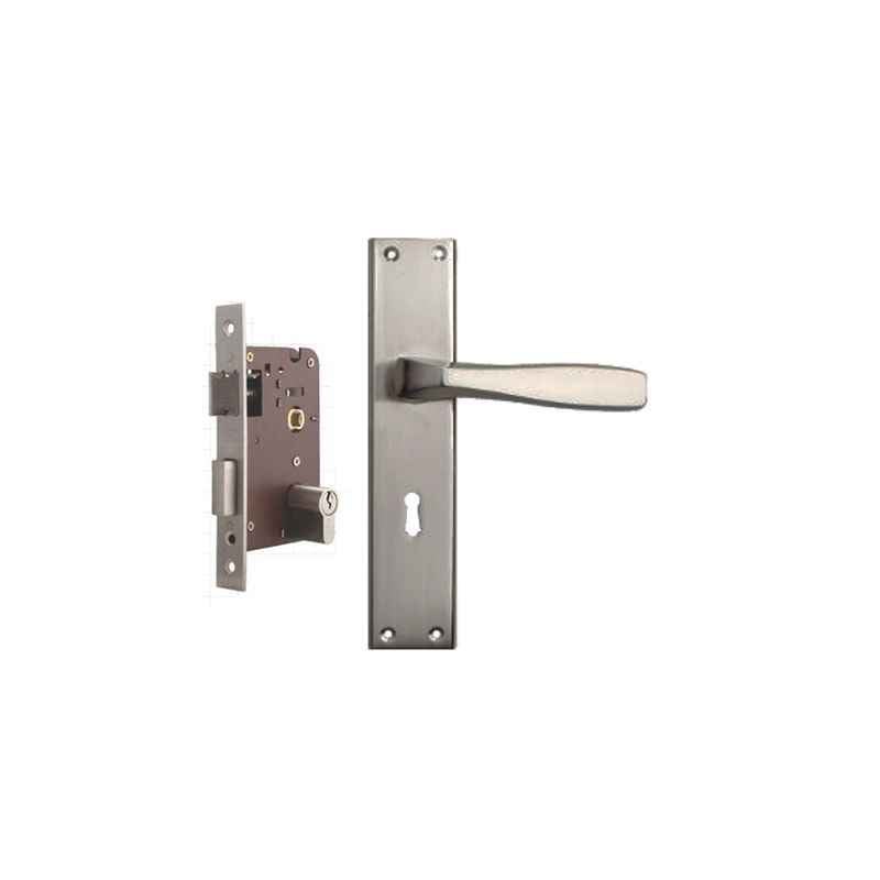 Plaza Venus Stainless Steel Finish Handle with 200mm Pin Cylinder Mortice Lock & 3 Keys