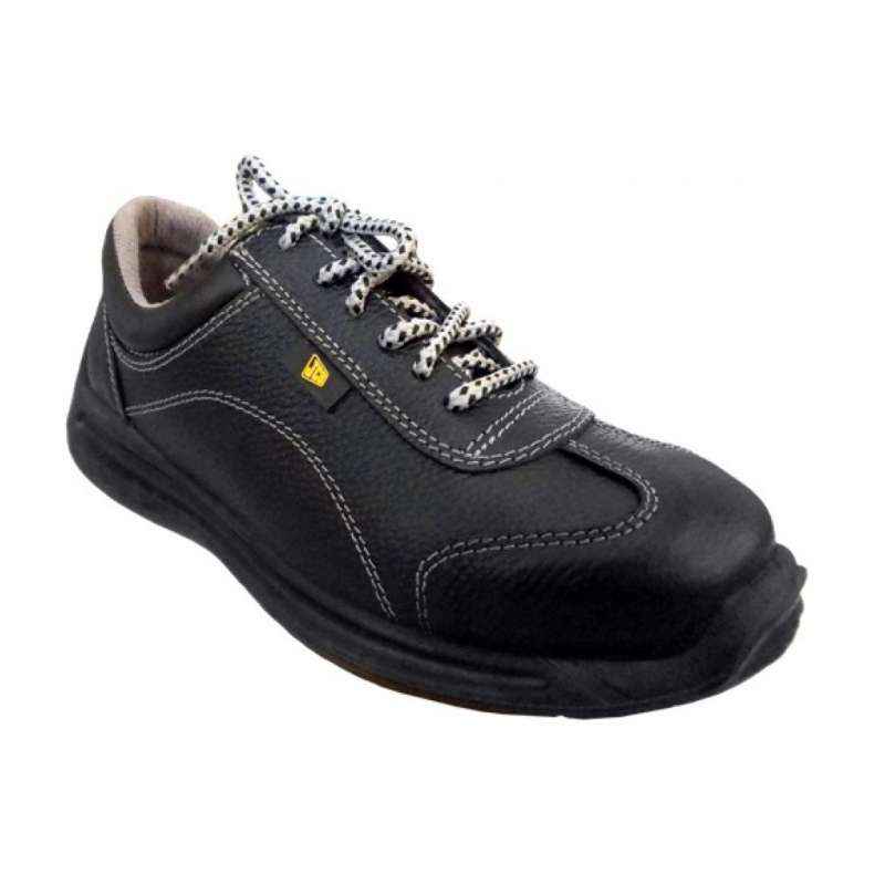 JCB Active Steel Toe Black Work Safety Shoes, Size: 6