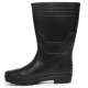 Hillson 12 Inch Welcome Plain Toe Black Work Gumboots, Size: 10