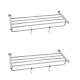 Abyss ABDY-1112 24 Inch Glossy Finish Stainless Steel Bathroom Towel Rack (Pack of 2)