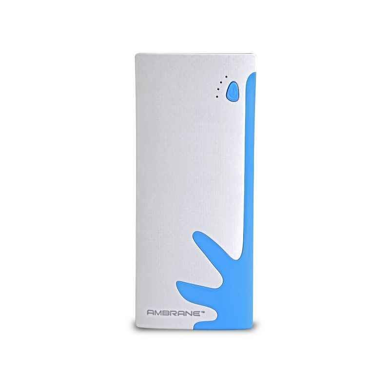 Ambrane 10000mAh Triple Port Blue Power Bank with Ultra Bright LED Torch, P-1122
