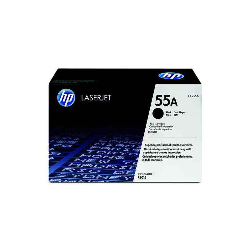 HP 55A Black LaserJet Print Cartridge, CE255A