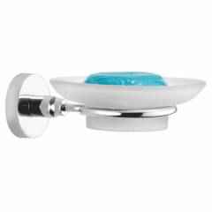 Kamal Moonstone Glass Soap Dish, ACC-1327