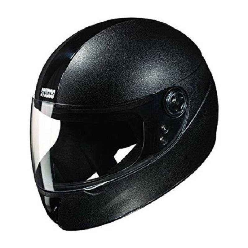 Studds Chrome Elite Motorbike Black Full Face Helmet, Size (Large, 580 mm)