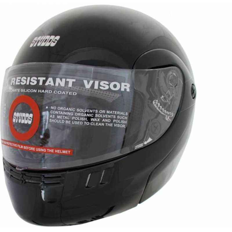 Studds Ninja 3G Eco Motorsports Black Flip-up Helmet, Size (XL, 600 mm)