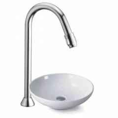 Kamal Mouth Operated Pillar Faucet with Free Tap Cleaner, ALD-0603
