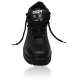 Tiger Leopard S1 BG High Ankle Steel Toe Black Work Safety Shoes, Size: 6