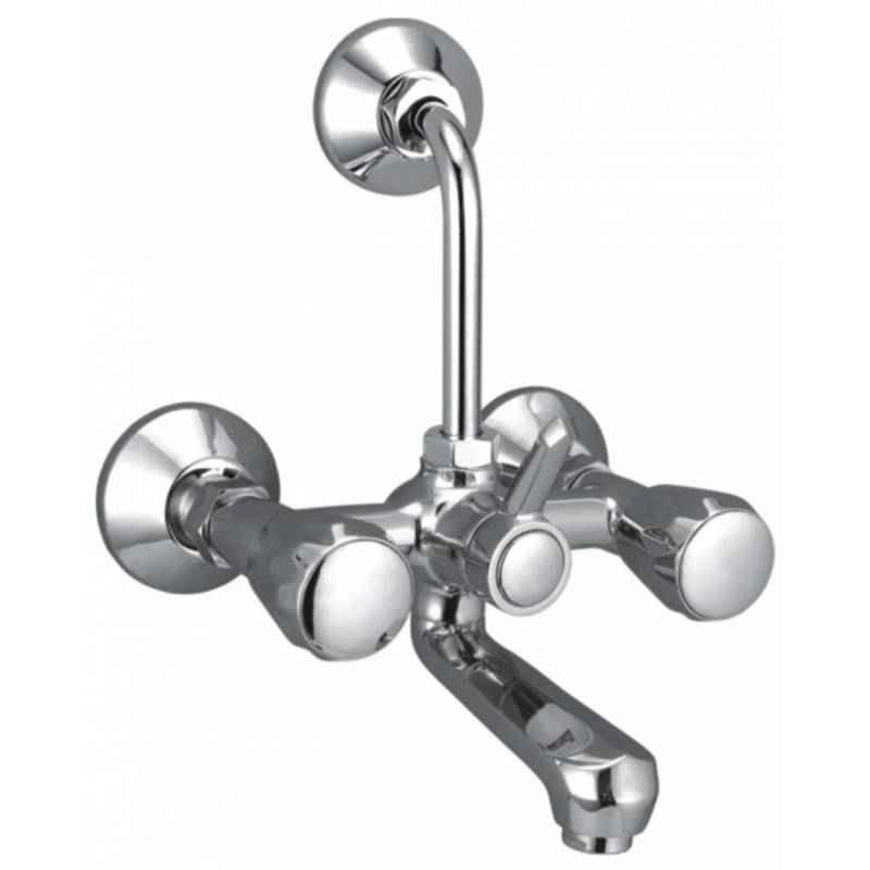 Snowbell Continental Brass Chrome Plated 2-in-1 Wall Mixer