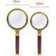 Stealodeal Combo of 60mm & 70mm Maroon Gold Magnifying Glass, Magnification: 10X