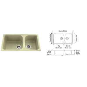 Nirali Harmony LV 2 Kitchen Sink, Size: 860x510 mm