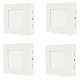 Riflection 18W Warm White Square LED Surface Panel Light (Pack of 4)