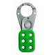 Asian Loto ALC-CHPV-G Small Green Vinyl Coated Safety Lockout Hasp, Size: 38 mm (Pack of 5)