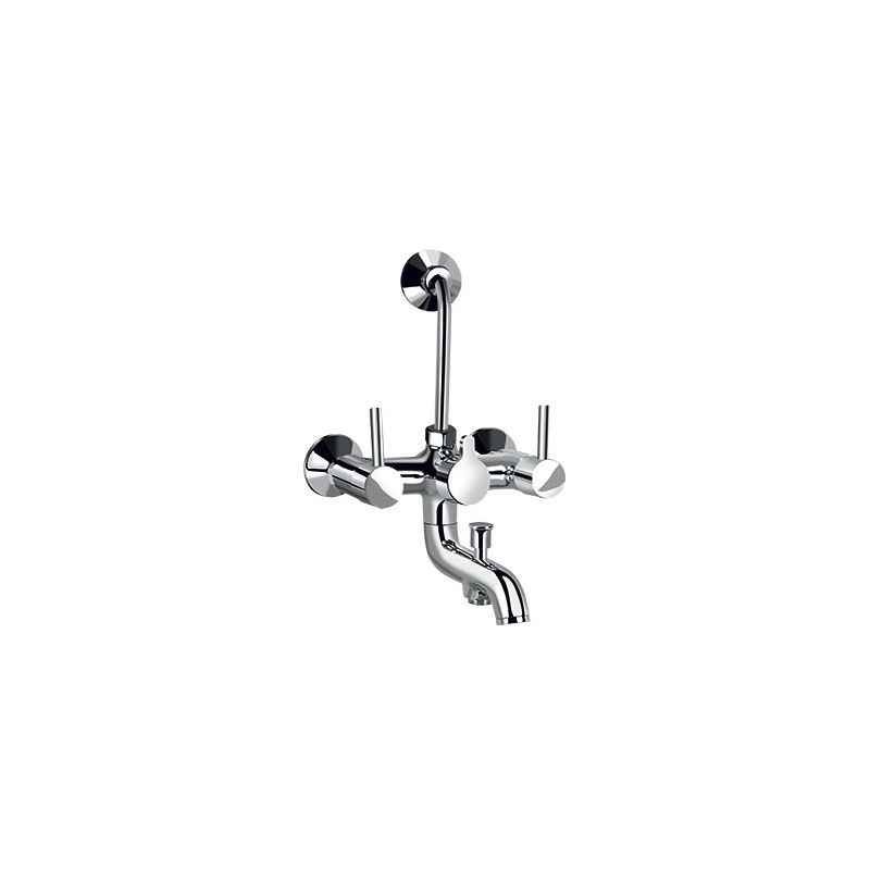 Kerovit Nucleus Quarter Turn Wall Mixer 3 In 1 With Wall Flange, 111018-CP