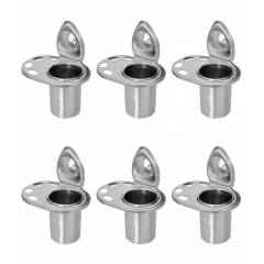 Doyours Almond Series 6 Pieces Almond Series Glossy Tooth Brush Holder Set, DY-1332