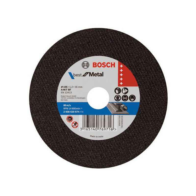 Bosch Cutting Wheel For Metal, Size: 125x3 mm (Pack of 50)
