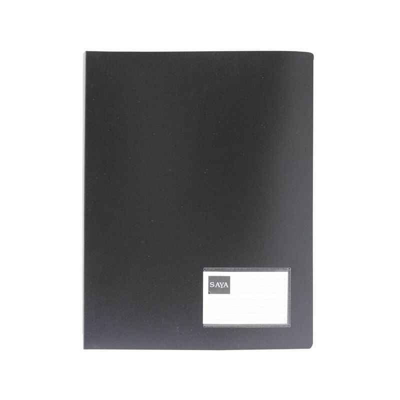 Saya Metallic Black Conference Display File With Pad, Dimensions: 240 x 20 x 315 mm (Pack of 2)