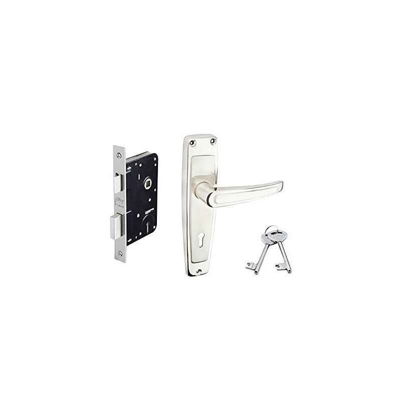 Godrej ELC-03 6 Leyer Mortise Lock With Satin Nickel Finish Handle, 7031