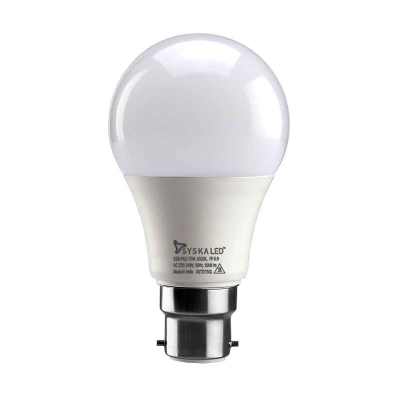 Syska 15W B-22 Cool Day Light B-22 LED Bulb