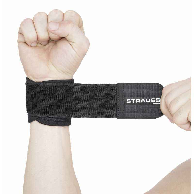 Strauss Black Fabric Free Size Wrist Support