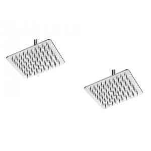 Kamal Ultra Slim Rain Shower Head without Arm, Size: 4x4 inch, OHS-0072-S2 (Pack of 2)