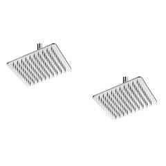 Kamal Ultra Slim Rain Shower Head without Arm, Size: 4x4 inch, OHS-0072-S2 (Pack of 2)