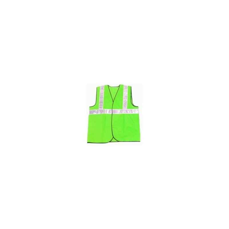 Uco Safe 2 Inch Reflective Tape Green 65 GSM Cloth Safety Jackets, US-2CG (Pack of 10)