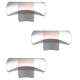 Abyss ABDY-1181 Chrome Finish Stainless Steel Cabinet Knobs (Pack of 3)