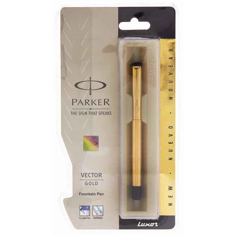 Parker Vector Gold Fountain Ball Pen, 9000014375