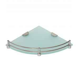 Doyours 12x12 Inch Frosted Glass Corner Shelf, DY-0315