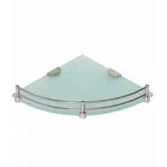 Doyours 12x12 Inch Frosted Glass Corner Shelf, DY-0315