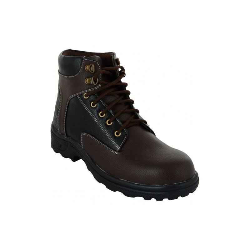 Da-Dhichi RA-06 Steel Toe Chocolate Brown Safety Boots, Size: 9
