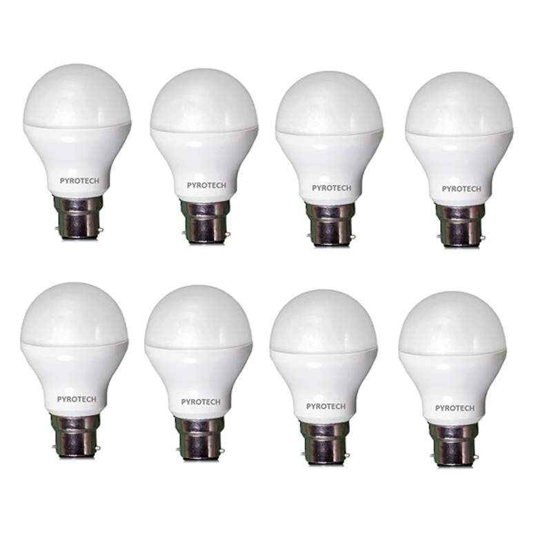 Pyrotech 9W Cool White LED Bulb, PELB09X8CW (Pack of 8)