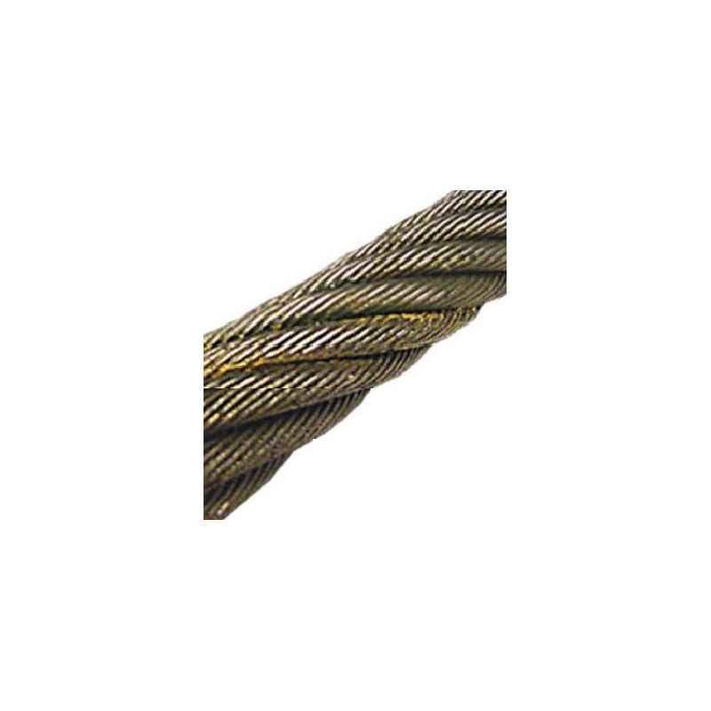 Mahadev 14mm WSC Galvanised Steel Wire Rope, Size 34x7, Length: 1000 m