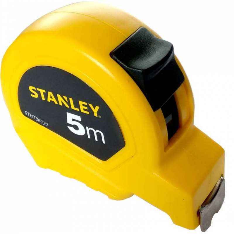 Stanley 19mm 5m Yellow Short Measuring Tape, STHT36127-812(Pack of 10)