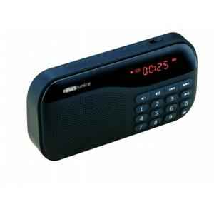 Portronics Plugs Black Portable Speaker with FM & Micro SD card Support, POR 141