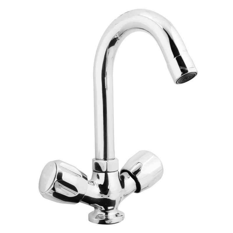 Kamal Crystal Centre Hole Basin Mixer with Free Tap Cleaner, CRL-3046