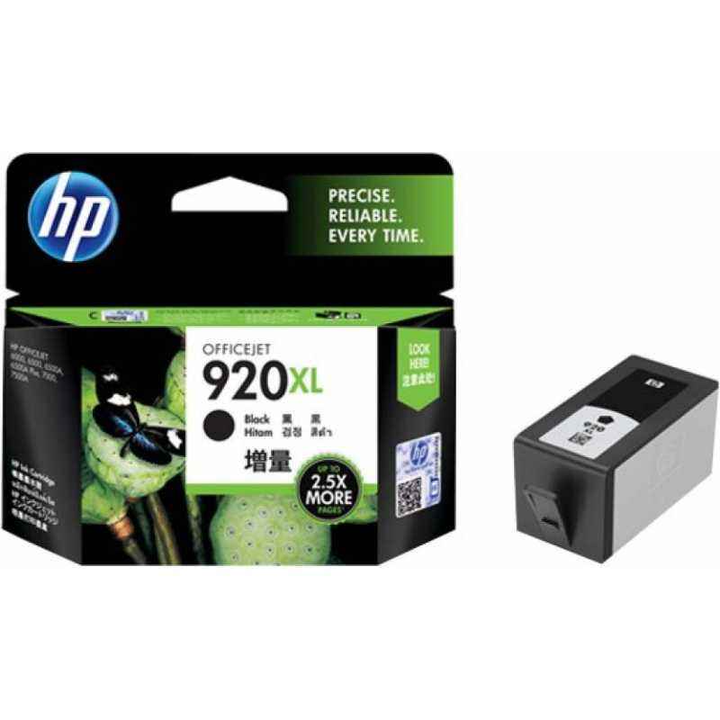 HP 920XL Black Ink Cartridge, CD975AA