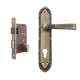 Plaza Lisbon Antique Finish Handle with 200mm Pin Cylinder Mortice Lock & 3 Keys