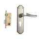 Plaza Marvel Gold Silver Finish Handle with 250mm Pin Cylinder Mortice Lock & 3 Keys