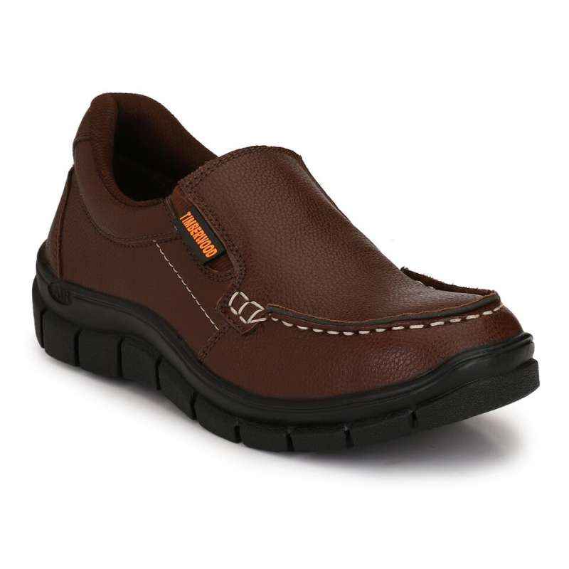 Timberwood TW28BR Steel Toe Brown Work Safety Shoes, Size: 9