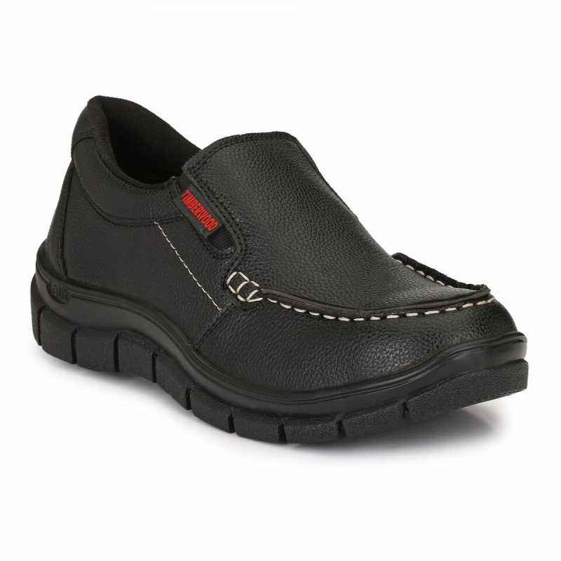 Timberwood TW28BK Steel Toe Black Work Safety Shoes, Size: 6
