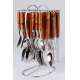 Elegante 24 Pieces Viva Dark Brown Stainless Steel & Plastic Cutlery Set, SL-107A