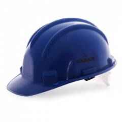 Karam Plastic Blue Cradle Nape Type Safety Helmet, PN 501