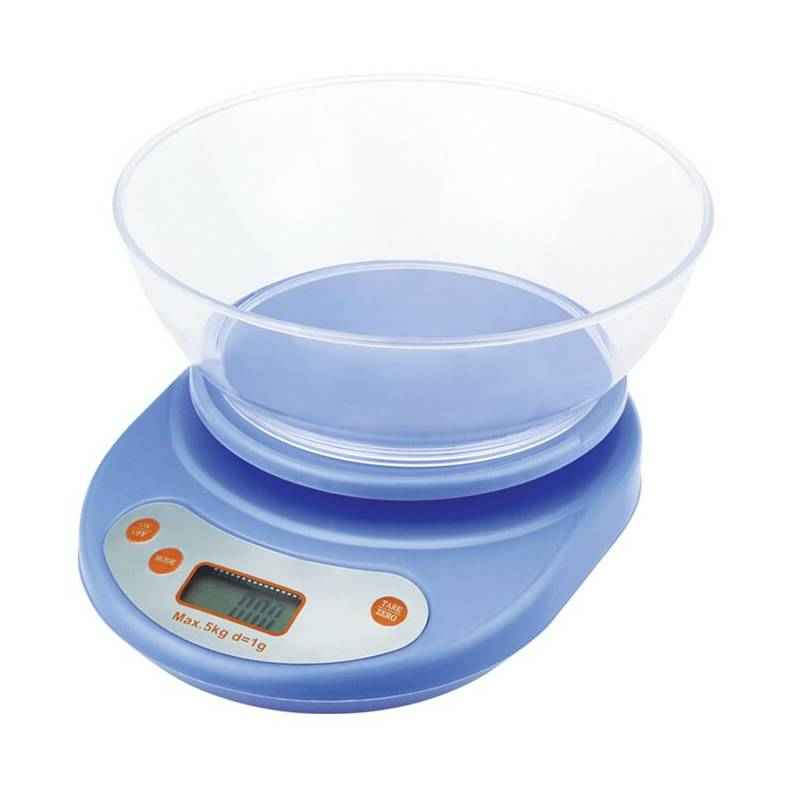 Weightrolux Digital Kitchen Multi-Purpose 5kg x 1g Weighing Scale, KE-1Blue-5Kg