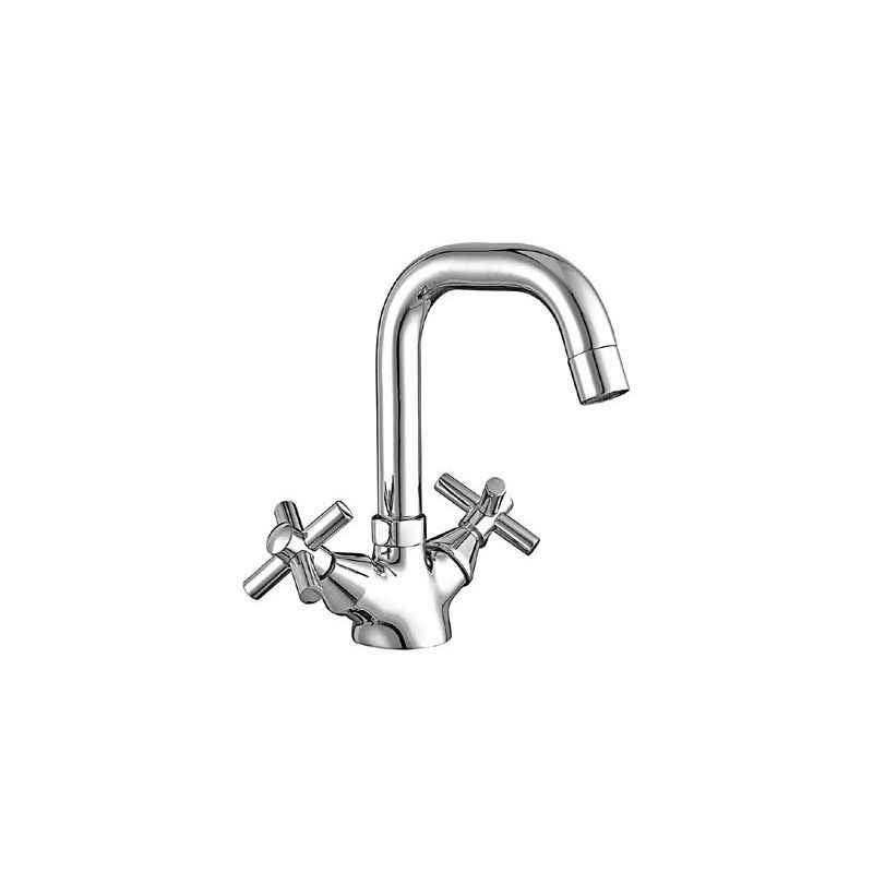 Marc Crossa Sink Mixer Table Mounted (Single Hole) with Braided Hoses, MCR-1390