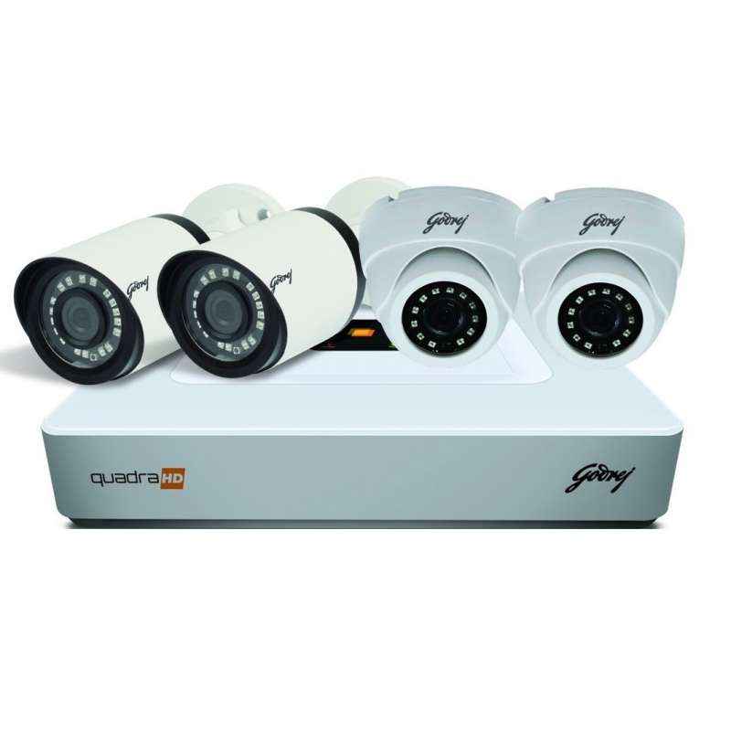 Godrej High Defination 1080P Full HD CCTV Camera Kit with 500GB Hard Disk