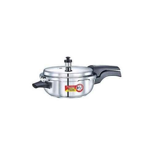 Prestige 4L Alpha Deluxe Induction Base Stainless Steel Pressure Cooker,  4.0-Liter , Silver