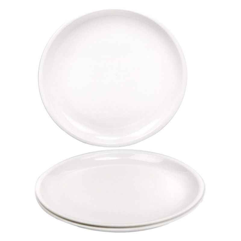 Signoraware White Round Full Plate, 235 (Pack of 3)