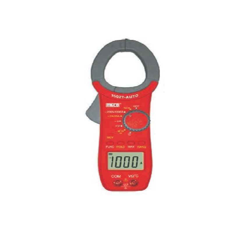 Meco 2502T-AUTO AC Digital Clamp Meter, 1000A